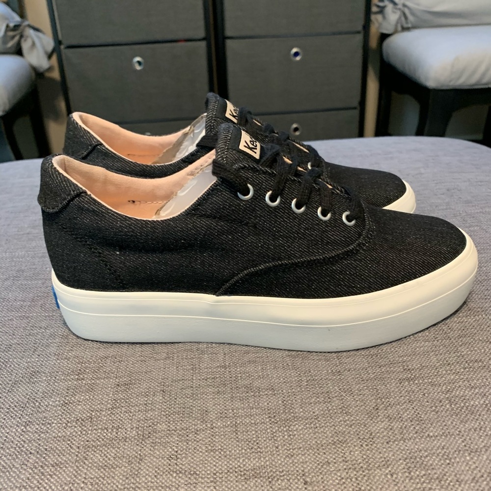 NWT and box - Keds Women’s Rise Black Denim SZ5 - Picture 4 of 6